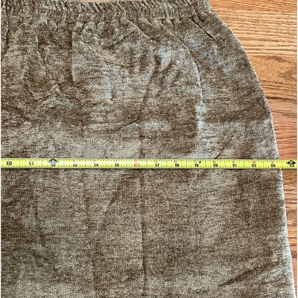 Indigo Moon Chenille Midi Lined Pull On Skirt with Tags Cowgirl Boho Rayon 1X - Picture 5 of 6